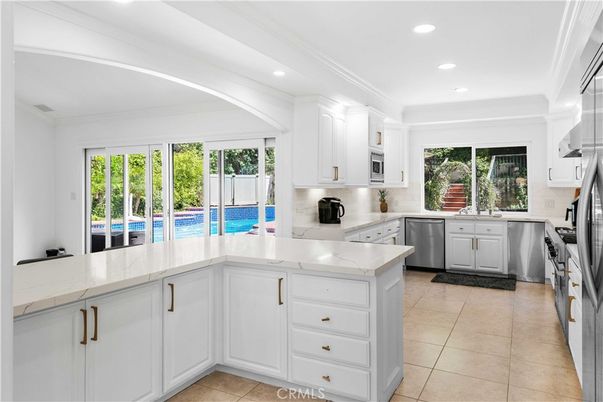Interior, Kitchen, Recessed Lighting, Stainless Steel Appliances
