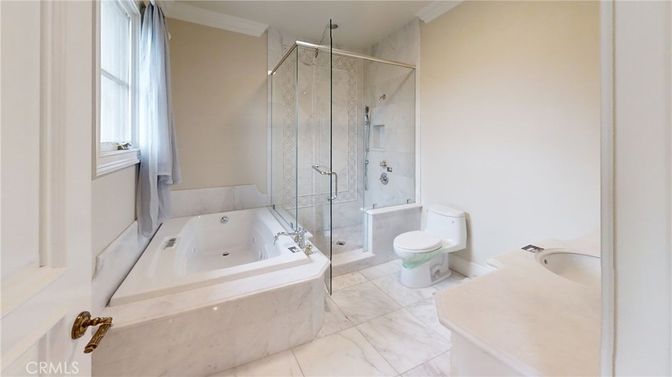 Bathroom, Glass Shower, Interior, Marble