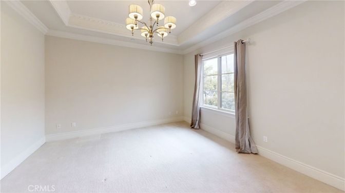 Chandelier, Empty room, Interior