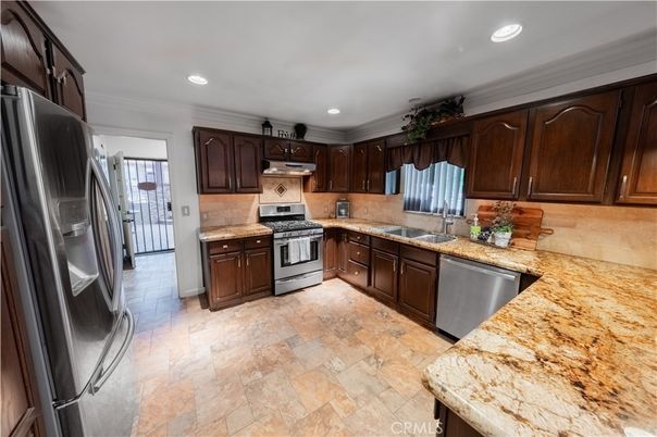 Interior, Kitchen, Recessed Lighting, Stainless Steel Appliances