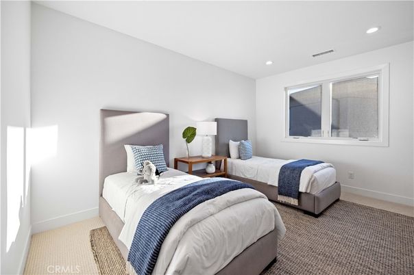 Bedroom, Interior, Recessed Lighting