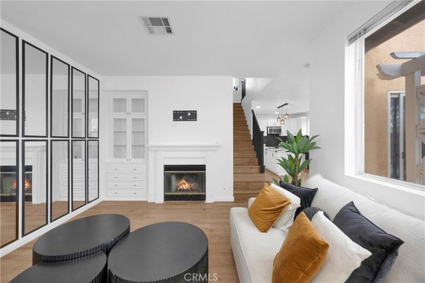 Fireplace, Interior, Living room, Wood Texture Flooring