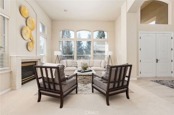 Fireplace, Interior, Living room, Recessed Lighting