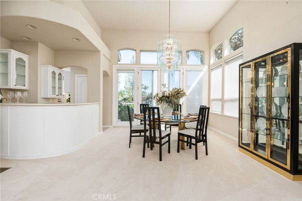 Chandelier, Dining room, Interior, Recessed Lighting