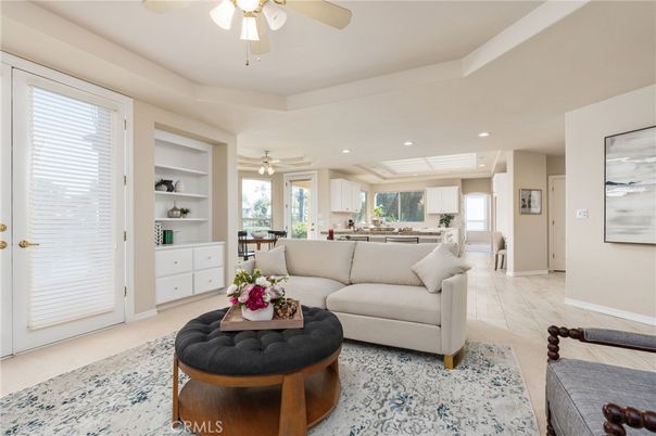 Interior, Kitchen, Living room, Recessed Lighting