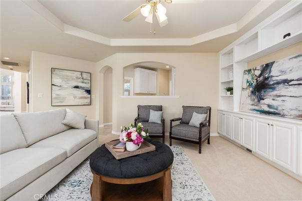 Interior, Living room, Recessed Lighting