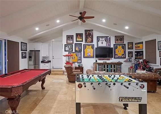 Billiard Table, Game Room, Interior, Kitchen, Living room, Recessed Lighting