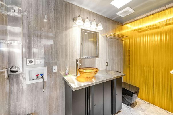 Bathroom, Interior, Wooden Walls