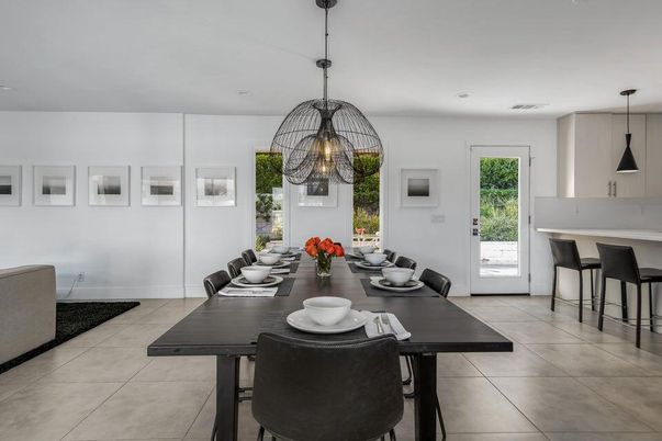 Dining room, Interior, Pendant Lights, Recessed Lighting
