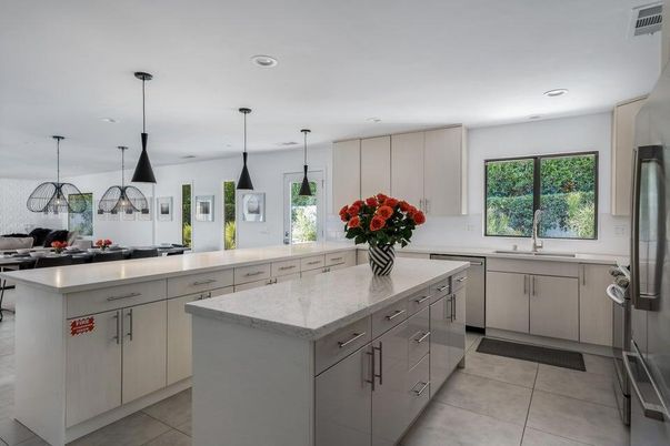Interior, Kitchen, Pendant Lights, Recessed Lighting, Stainless Steel Appliances