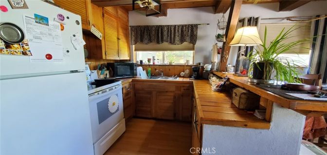 Interior, Kitchen, Wooden Beams, Wood Texture Flooring