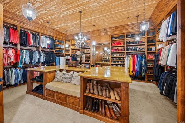 Interior, Pendant Lights, Walk-in Closets, Wooden Ceilings, Wooden Walls