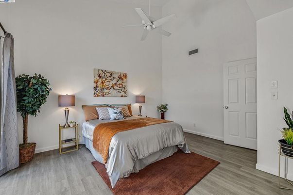 Bedroom, Interior, Wood Texture Flooring