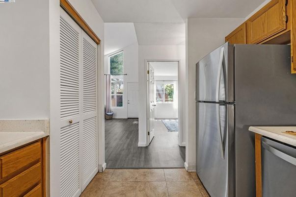 Interior, Kitchen, Wood Texture Flooring