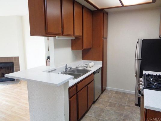 Fireplace, Interior, Kitchen, Wood Texture Flooring