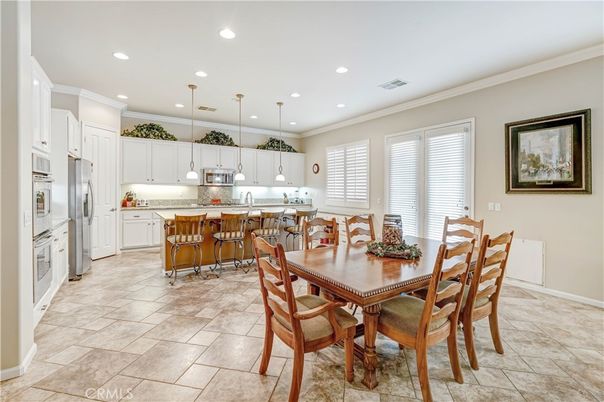 Dining room, Interior, Kitchen, Pendant Lights, Recessed Lighting