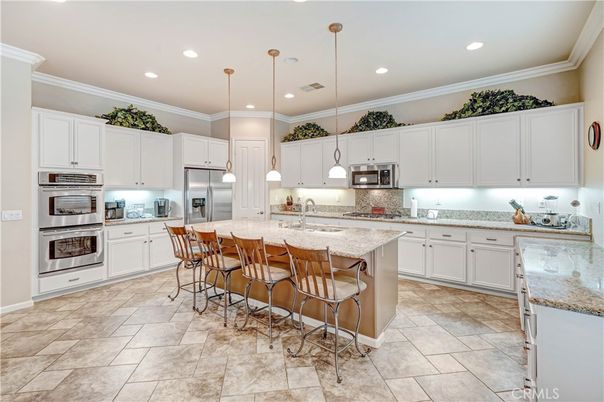 Interior, Kitchen, Pendant Lights, Recessed Lighting, Stainless Steel Appliances