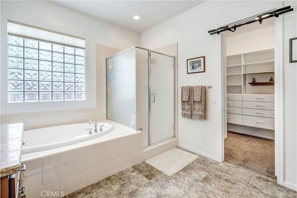 Bathroom, Glass Shower, Interior, Recessed Lighting, Walk-in Closets