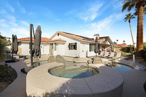 Exterior, Pool, Solar Panels