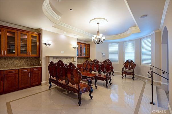 Chandelier, Dining room, Interior, Recessed Lighting
