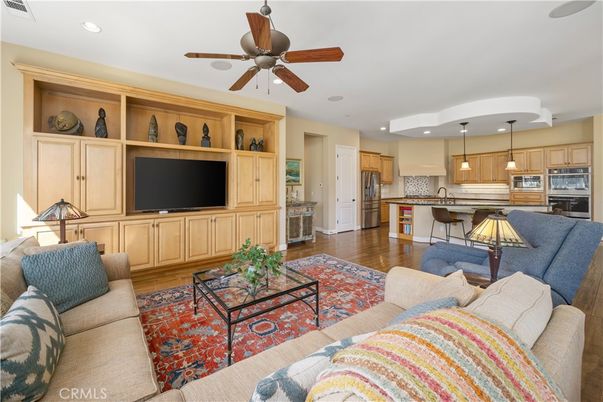 Interior, Kitchen, Living room, Pendant Lights, Recessed Lighting, Stainless Steel Appliances, Wood Texture Flooring