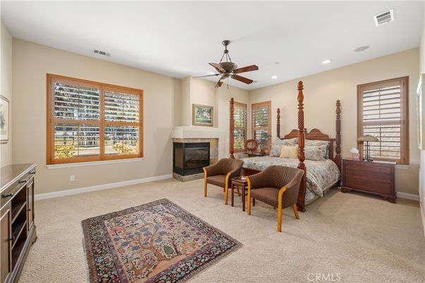 Bedroom, Fireplace, Interior, Recessed Lighting