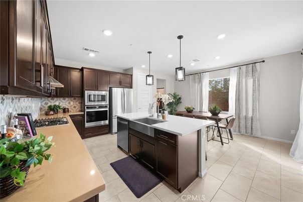 Interior, Kitchen, Pendant Lights, Recessed Lighting, Stainless Steel Appliances