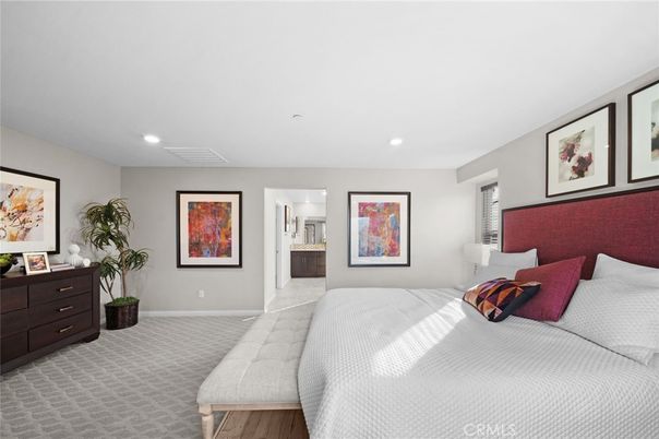 Bedroom, Interior, Recessed Lighting