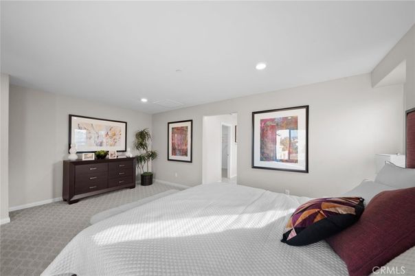 Bedroom, Interior, Recessed Lighting