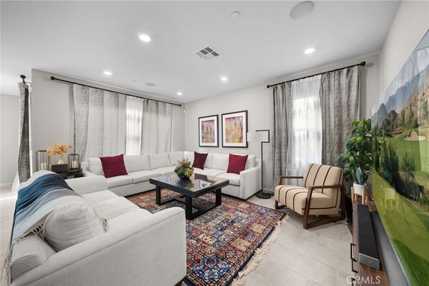 Interior, Living room, Recessed Lighting