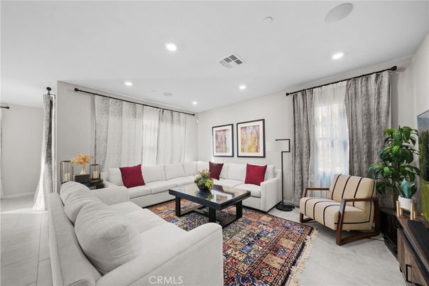 Interior, Living room, Recessed Lighting