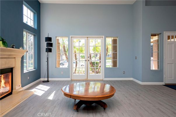 Empty room, Fireplace, Interior, Wood Texture Flooring