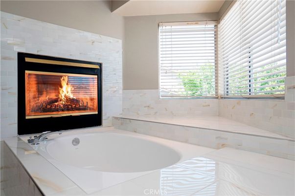 Bathroom, Fireplace, Interior