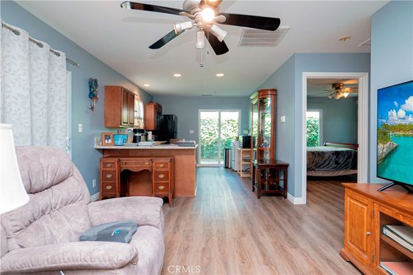 Bedroom, Interior, Kitchen, Recessed Lighting, Wood Texture Flooring
