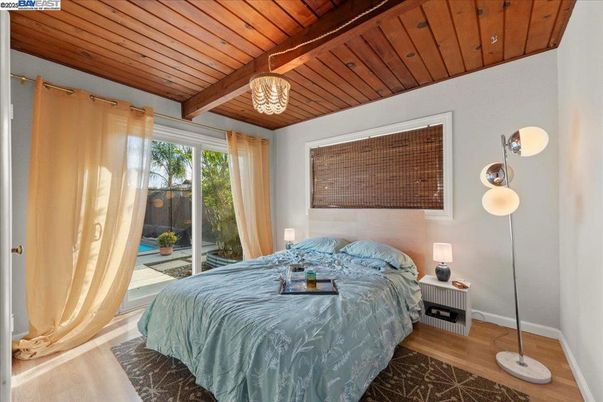 Bedroom, Interior, Wooden Beams, Wooden Ceilings, Wood Texture Flooring