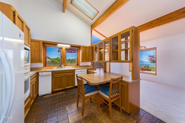 Dining room, Interior, Kitchen, Wooden Beams