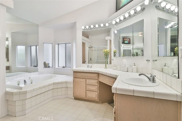 Bathroom, Dual Sink Vanities, Interior, Tile Countertops