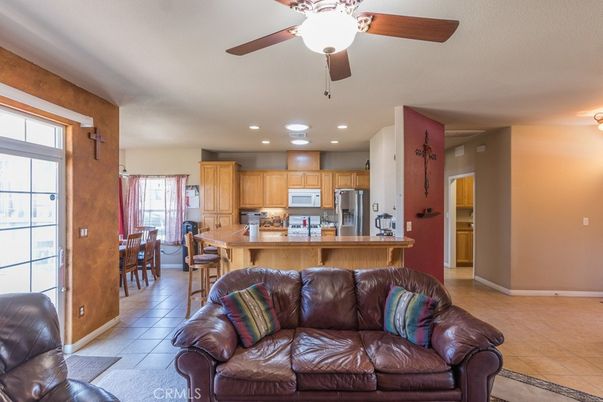 Dining room, Interior, Kitchen, Living room, Recessed Lighting, Stainless Steel Appliances