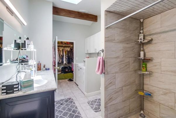 Bathroom, Interior, Wooden Beams