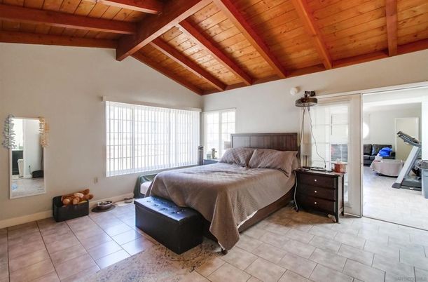Bedroom, Interior, Wooden Beams, Wooden Ceilings