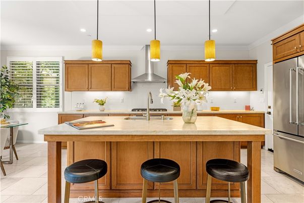 Interior, Kitchen, Pendant Lights, Recessed Lighting, Stainless Steel Appliances