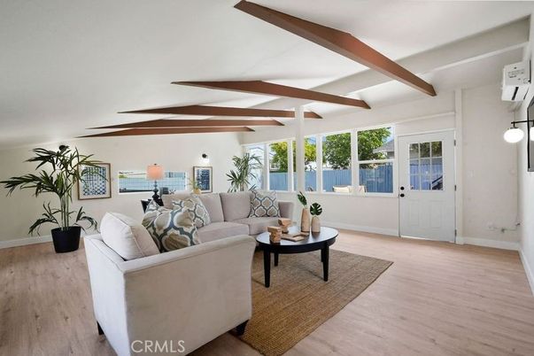 Interior, Living room, Water, Wooden Beams, Wood Texture Flooring