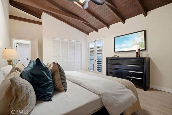 Bedroom, Interior, Wooden Beams, Wooden Ceilings, Wood Texture Flooring
