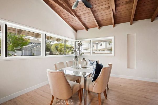 Dining room, Interior, Wooden Beams, Wooden Ceilings, Wood Texture Flooring