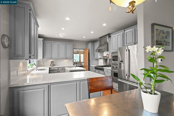 Interior, Kitchen, Recessed Lighting, Stainless Steel Appliances