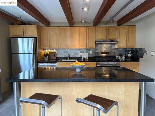 Interior, Kitchen, Stainless Steel Appliances, Wooden Beams