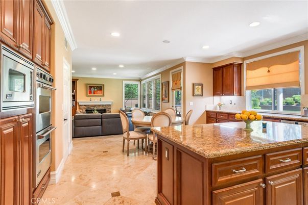 Dining room, Fireplace, Interior, Kitchen, Living room, Recessed Lighting