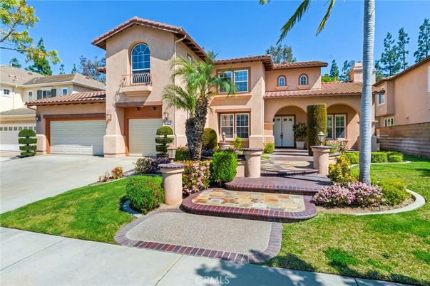 Attached, Backyard, Exterior, Facade, Mediterranean
