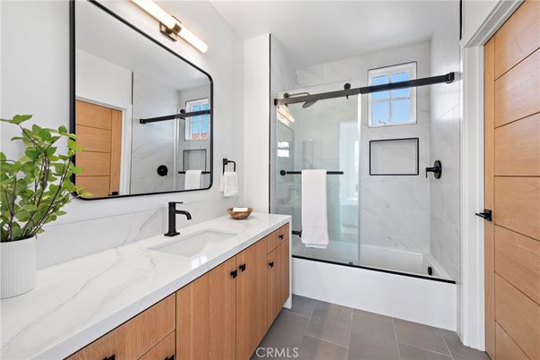Bathroom, Glass Shower, Interior, Marble Walls