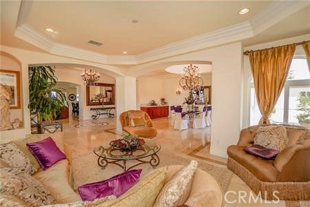 Chandelier, Interior, Living room, Recessed Lighting